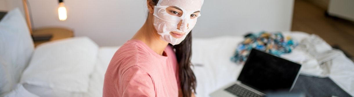 Máscara de hidratação para o rosto