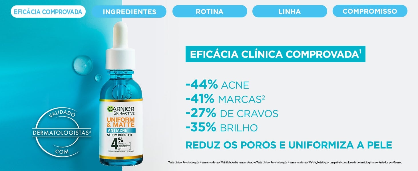 Imagem Eficácia Clínica Comprovada | Garnier