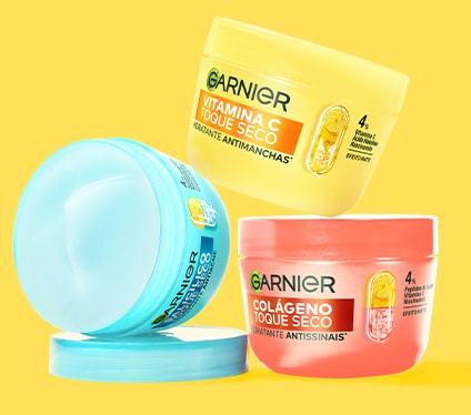 Os três produtos participantes.