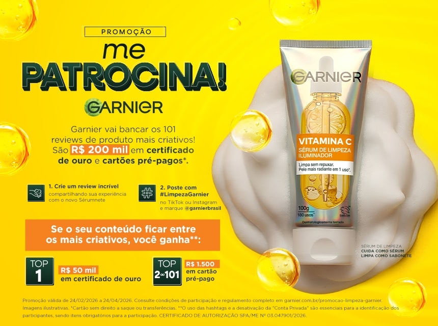 Promoção Me Patrocina, Garnier!