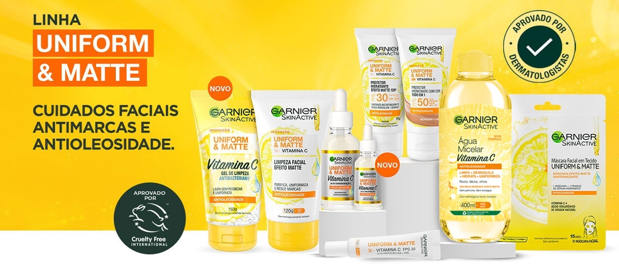 Imagem linha Uniform & Matte | Garnier