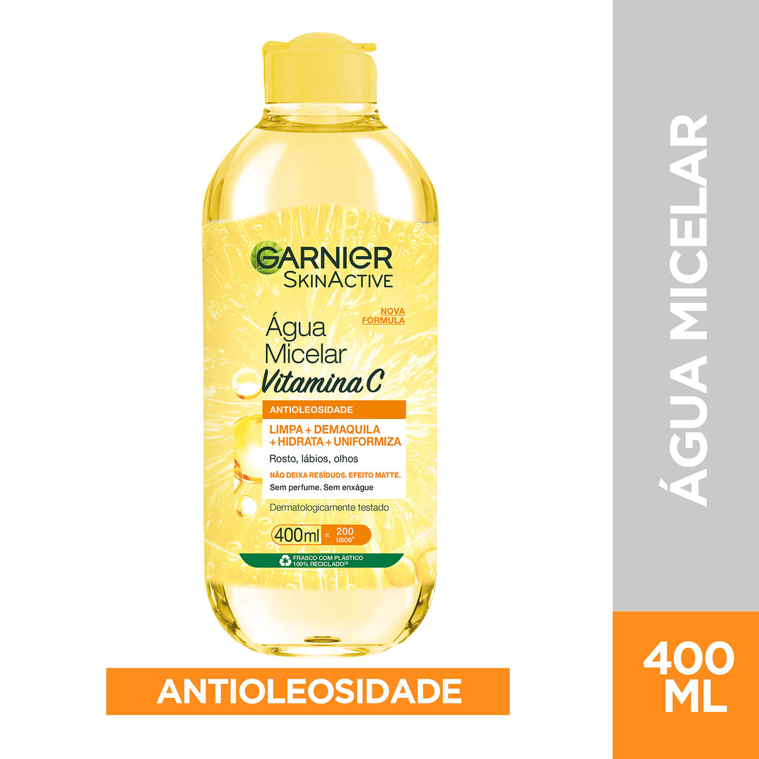 Imagem Água Micelar Antioleosidade com Vitamina C | Hero | Garnier