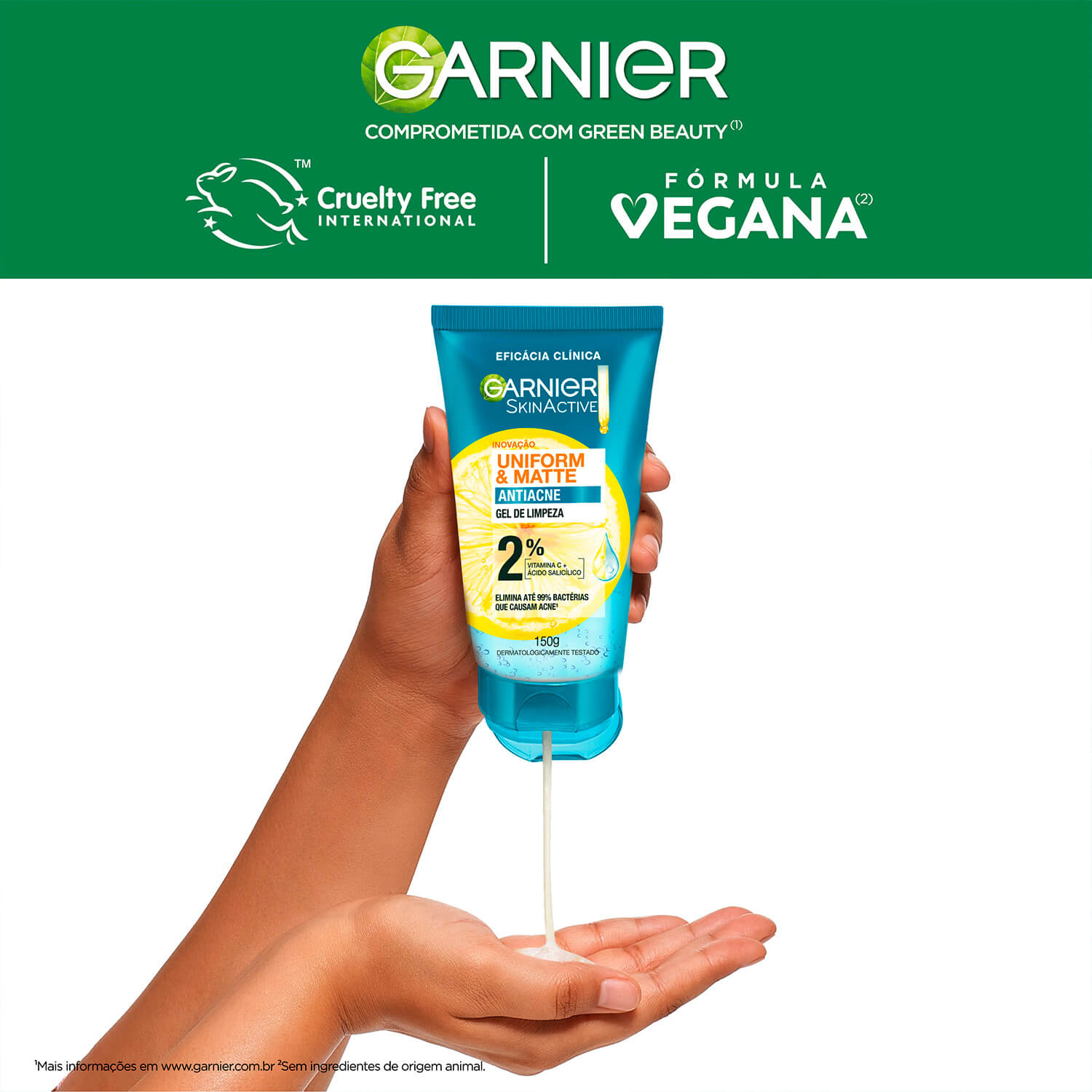 Imagem Gel de Limpeza Antiacne | Cruelty Free |Garnier