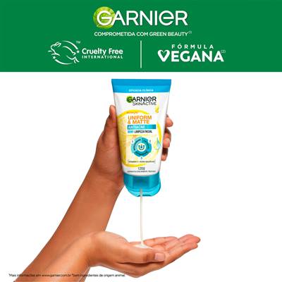Imagem Gel de Limpeza Facial Diaria Antiacne 3 em 1 | Cruelty Free | Garnier