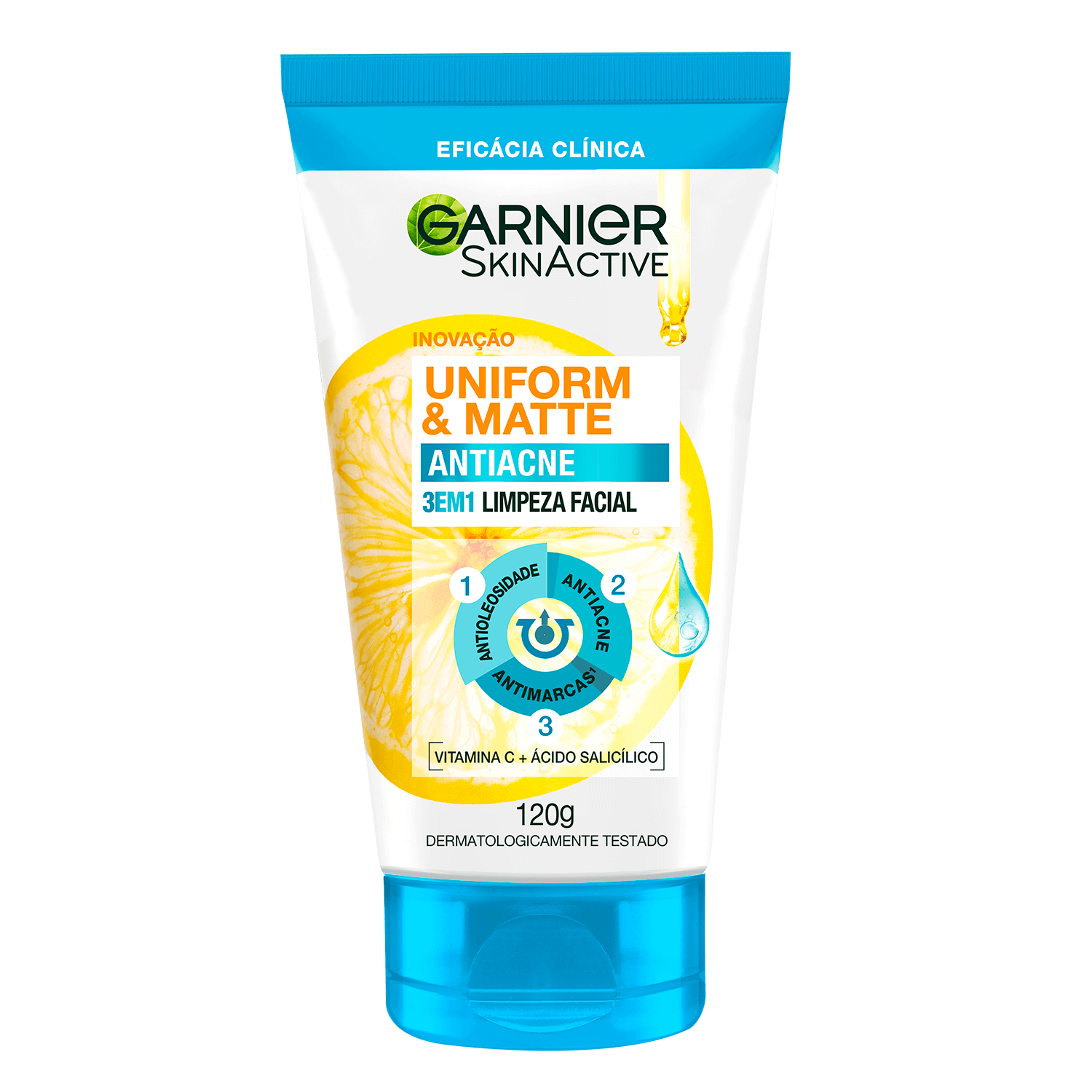 Imagem Gel de Limpeza Facial Diaria Antiacne 3 em 1 | Packshot Galeria | Garnier