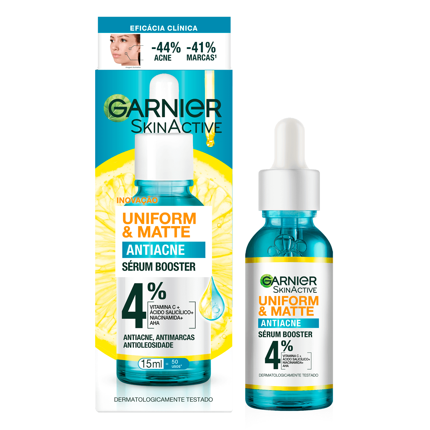 Imagem Sérum Booster Antiacne 15ml | Packshot | Skin Active | Garnier