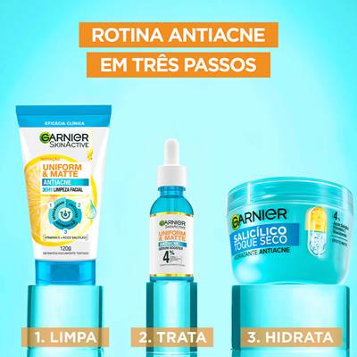 Imagem Hidratante Facial Toque Seco Antiacne | Rotina | Garnier