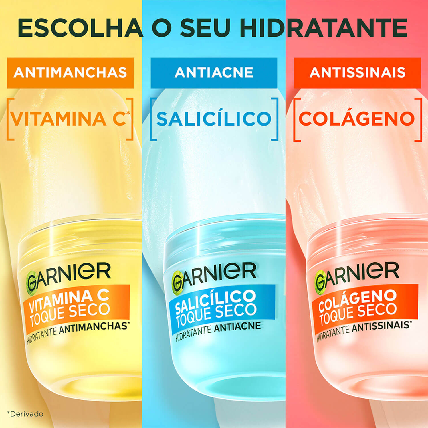 Imagem Hidratante Facial Toque Seco Antimanchas | Escolha o seu | Garnier