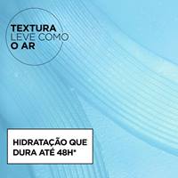 Textura leve como o ar, hidratação que dura até 48h.