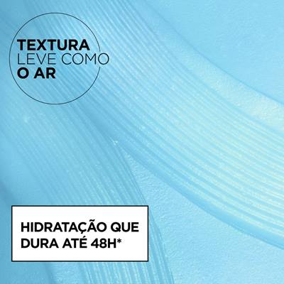 Textura leve como o ar, hidratação que dura até 48h.