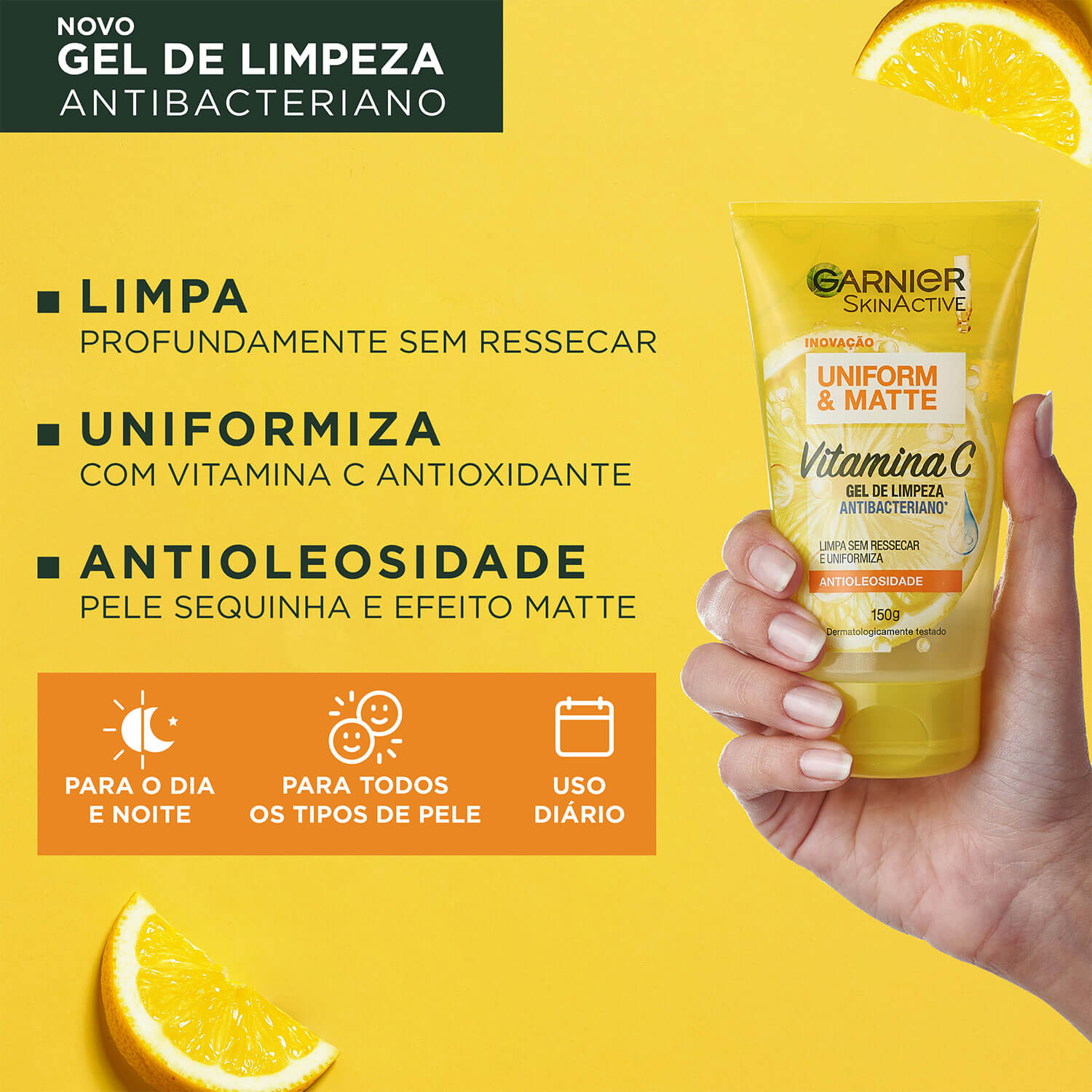 Imagem Gel de Limpeza Facial Antibacteriano 150g | Benefícios | Garnier