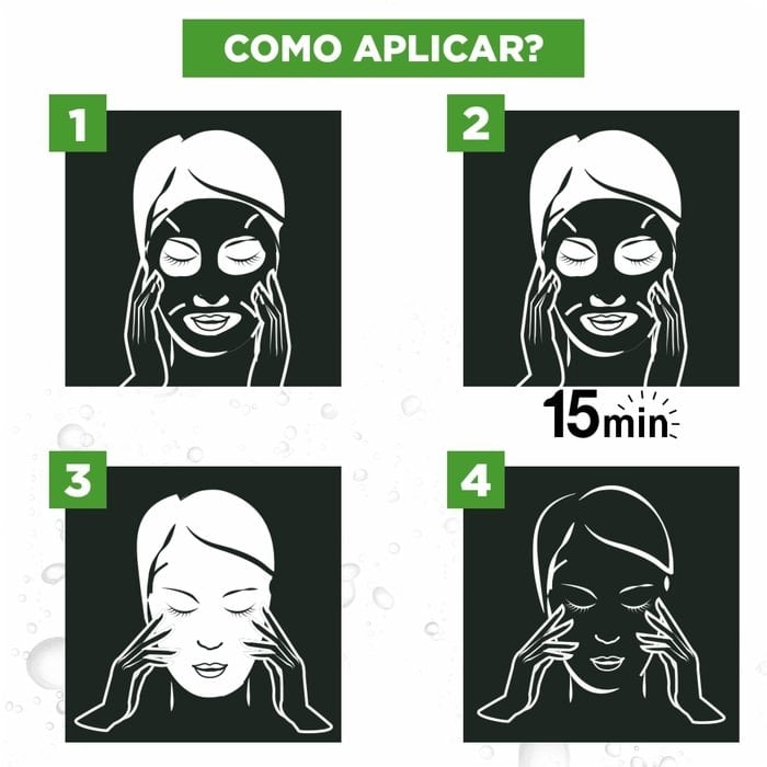 mascara facial carvao