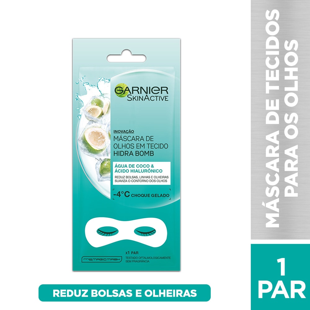 Máscara para os olhos com Água de Coco Garnier Hidra Bomb | Garnier